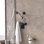 Wallity Giraffe Gancho de pared metálico Negro